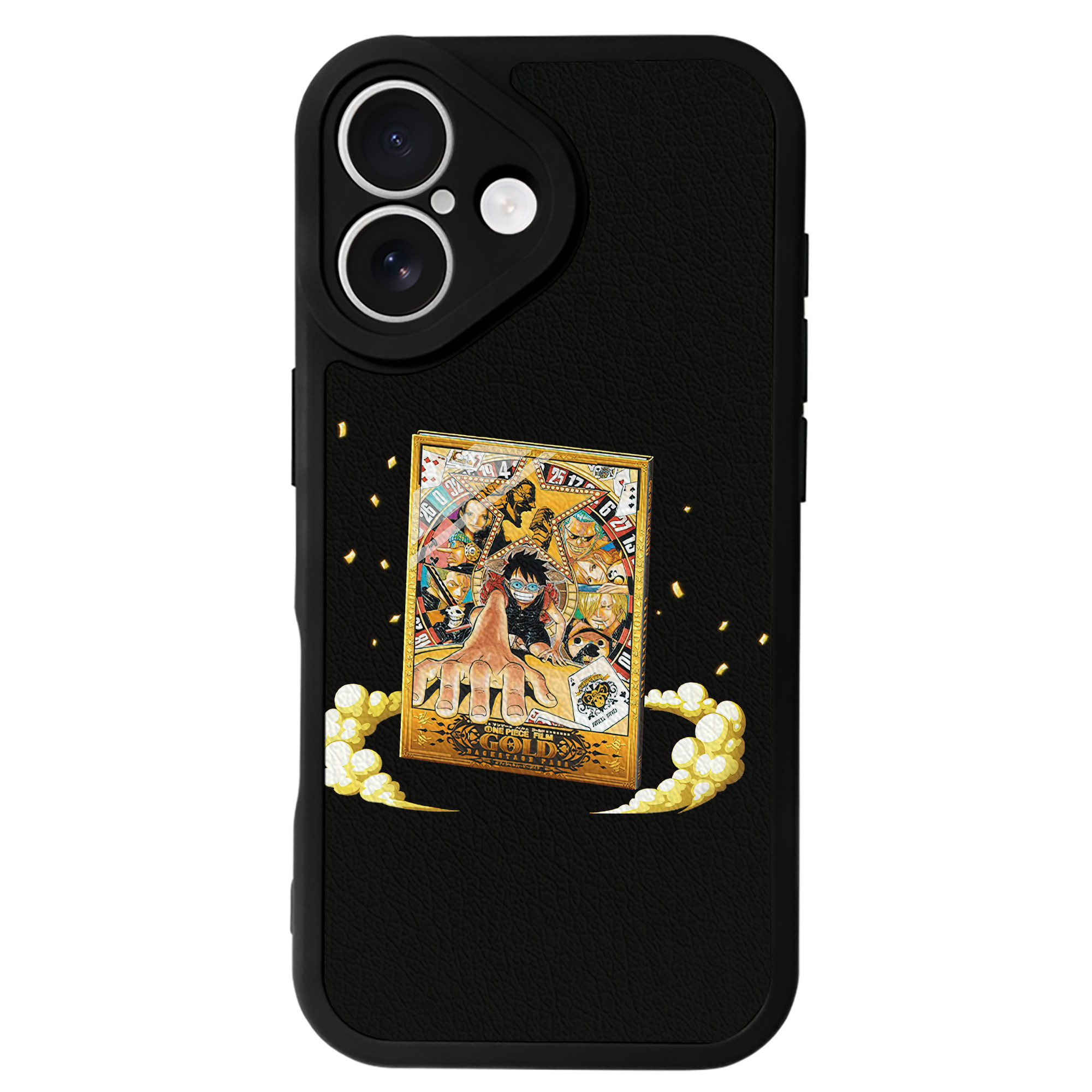 （画像用） ワンピース モンキー・D・ルフィ ONE PIECE Monkey D. Luffy 【iPhone 16シリーズ対応】シリコンスマホケース（レザー調） 材質：シリコン